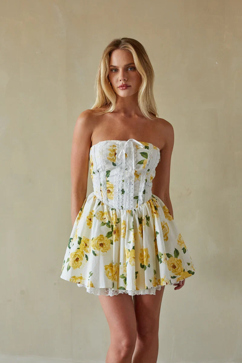 Sabrina Strapless Corset Mini Dress